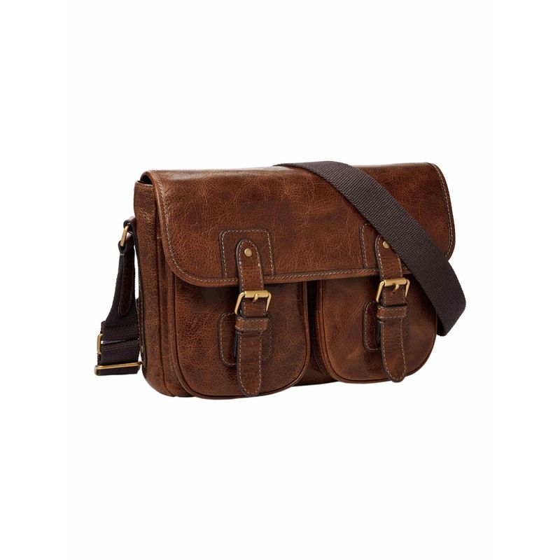 Fossil Greenville Cognac Messenger Bag MBG9557222 Buy Fossil