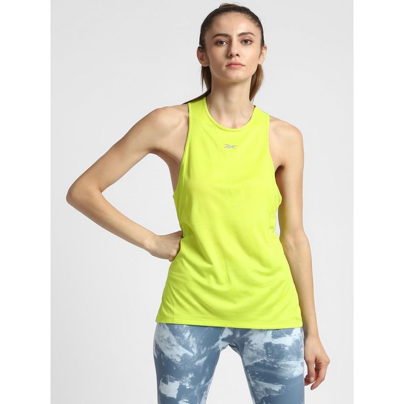 Reebok Wor Run Speed wick Tank Yellow Running Top (S)
