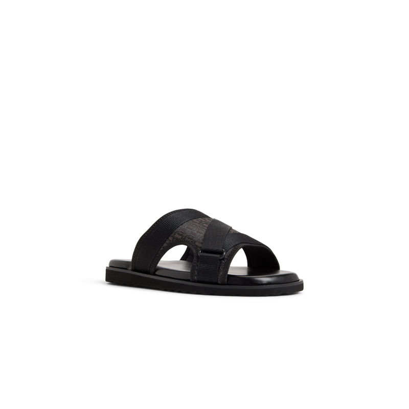 Aldo Deniels-In004 Men Open Black Single Strap Sandals (UK 8)