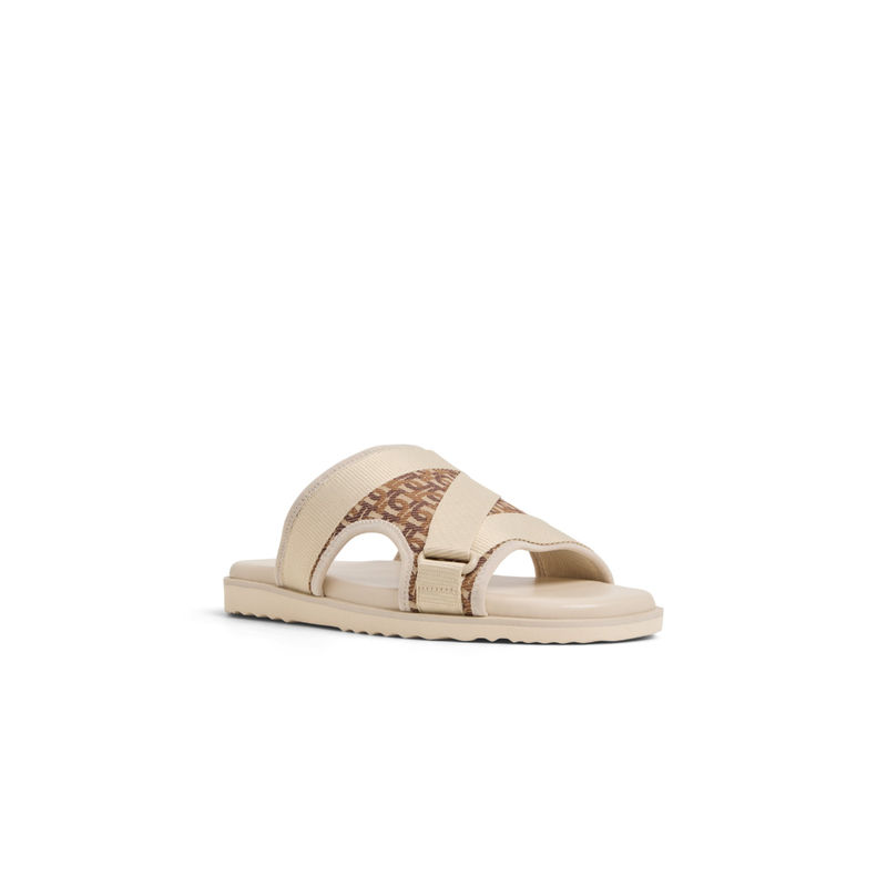 Aldo Deniels-In260 Men Cream Single Strap Sandals (UK 7)