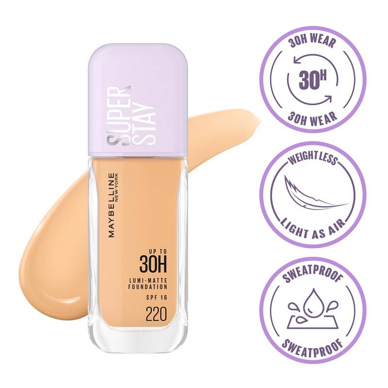 Maybelline New York Super Stay Lumi-Matte Foundation 35ml - Image 1