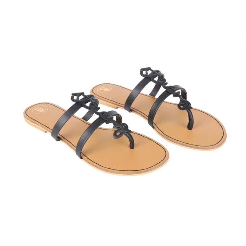 PREET KAUR Black Strong Flats (EURO 36)
