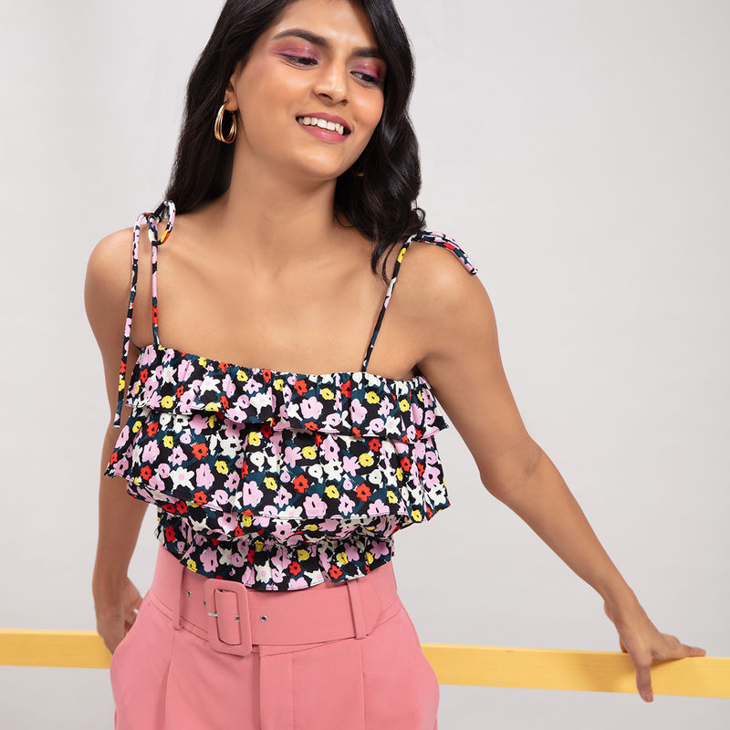 Twenty Dresses By Nykaa Fashion Black It Is A Perfect Top (XS)