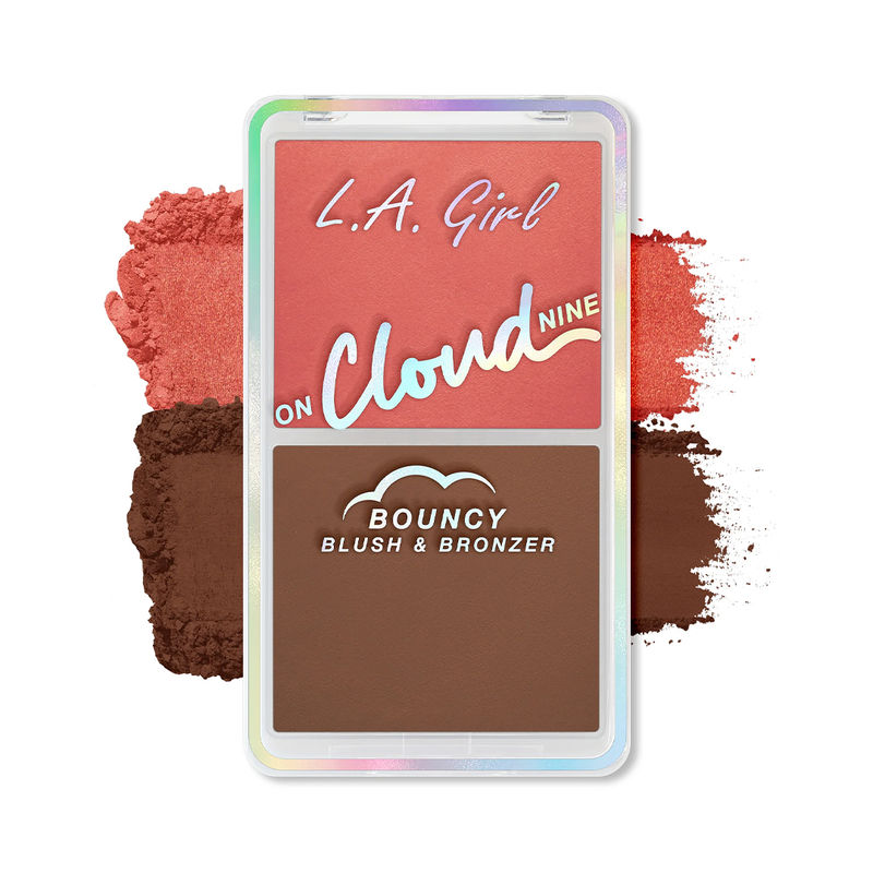 L.A. Girl On Cloud Nine Bouncy Blush & Bronzer - Coral Bliss