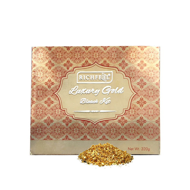 Richfeel Luxury Gold Bleach for Radiant, Glowing Skin , Brightens Complexion & Enhances Glow