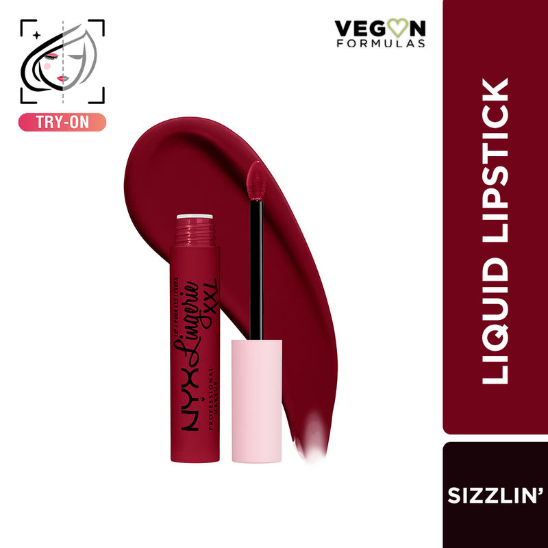 NYX Professional Makeup Lip Lingerie XXL Matte Liquid Lipstick - Sizzlin
