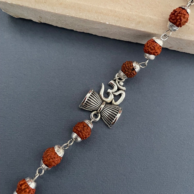 Om with damru bracelet clearance