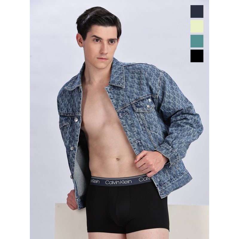 Calvin Klein Mens Multi Solid Trunk (L)