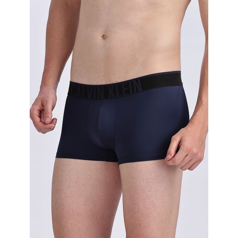 Calvin Klein Mens Blue Solid Trunk (S)