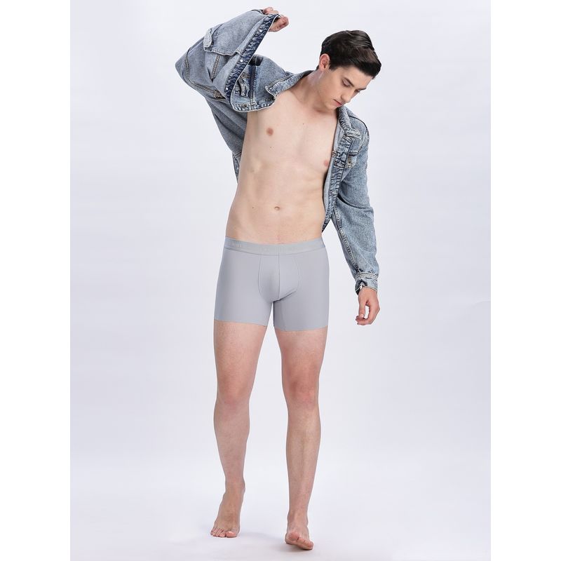 Calvin Klein Mens Grey Solid Trunk (M)