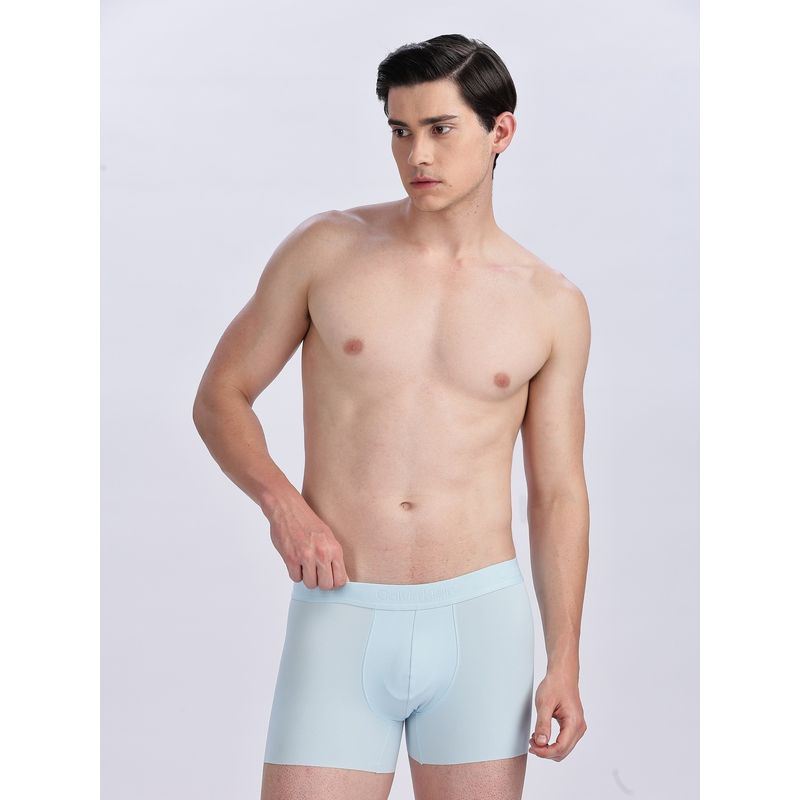 Calvin Klein Mens Blue Solid Trunk (M)