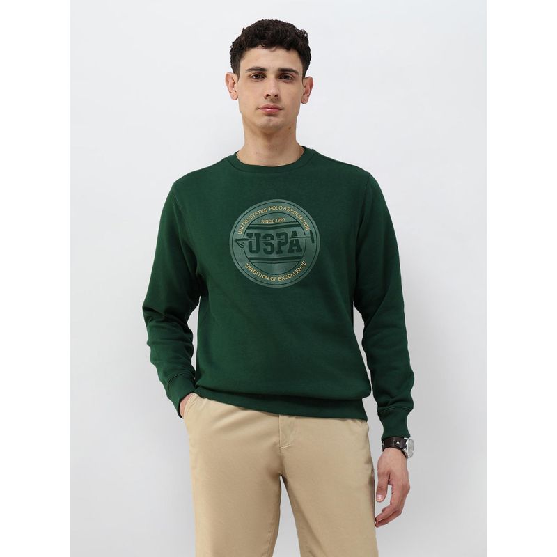 U.S. POLO ASSN. Men's Brand Typography Regular Fit Sweatshirt (M)