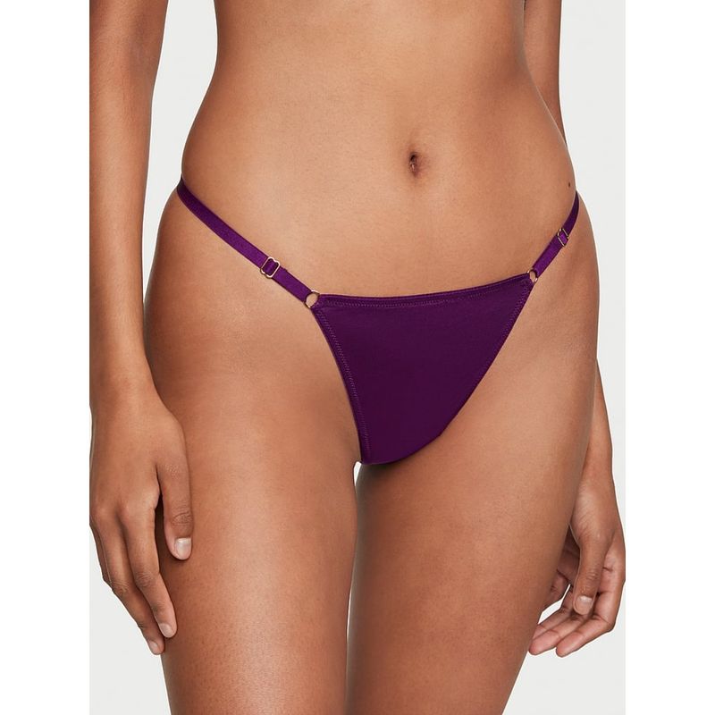 Victoria's Secret Very Sexy V Hardware Adjustable V-String Panty Purple (XS)