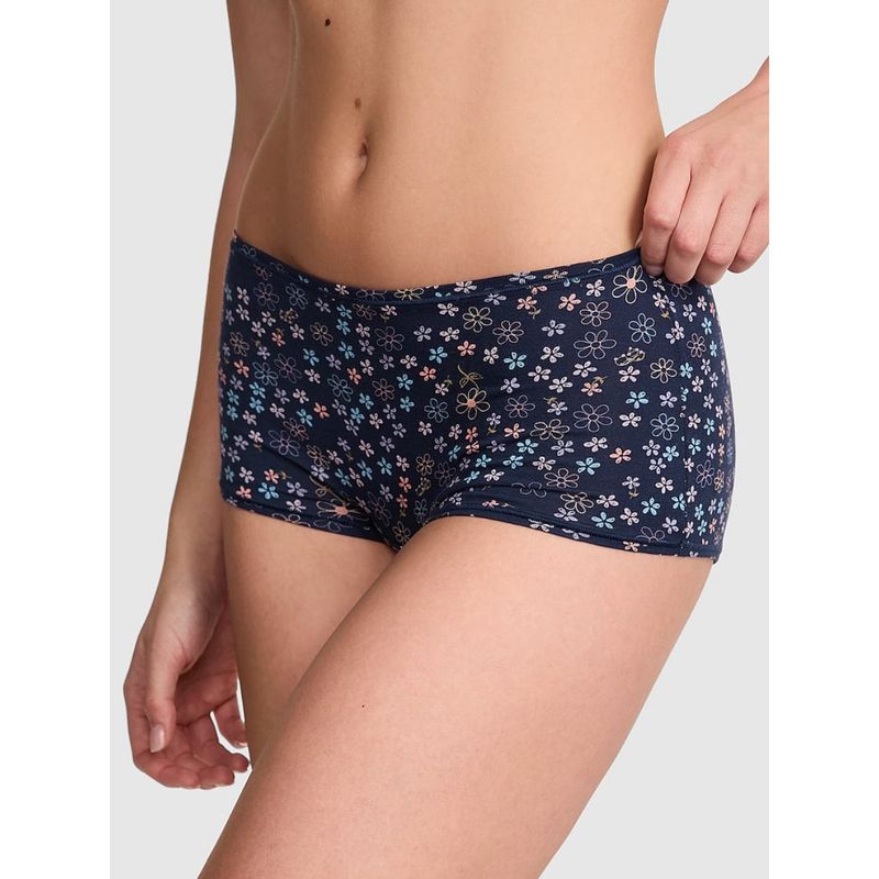 Victoria's Secret PINK Cotton Boyshort Panty Blue (2XL)