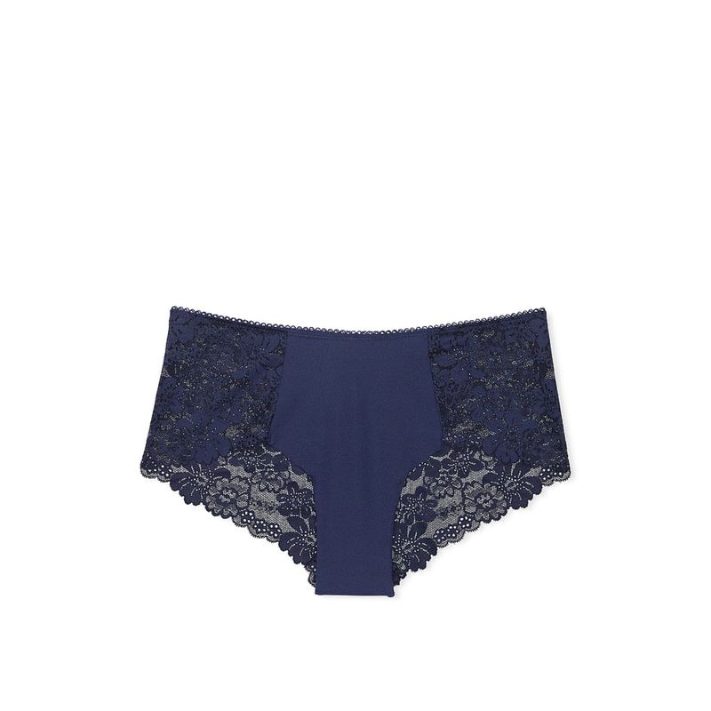 Victoria's Secret PINK No-Show Cheeky Panty Navy Blue (XS)
