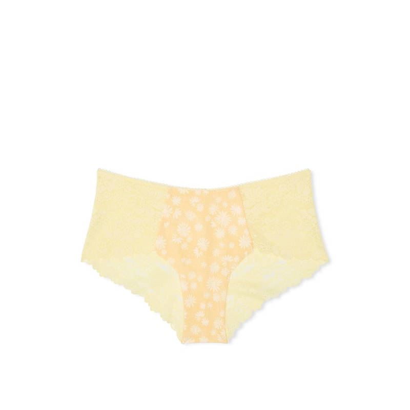 Victoria's Secret PINK No-Show Cheeky Panty Yellow (XS)