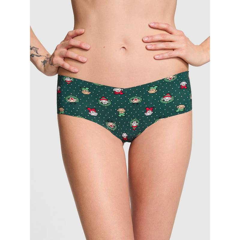 Victoria's Secret PINK No-Show Cheeky Panty Green (XS)