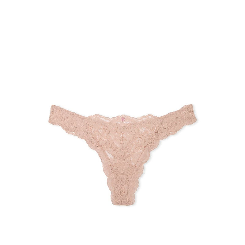 Victoria's Secret Dream Angels Lace Thong Panty Nude (XS)