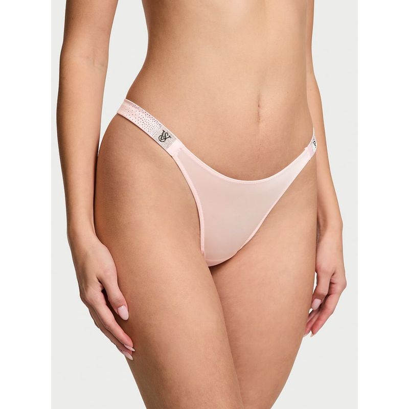 Victoria's Secret Very Sexy Scattered Shine Strap Thong Panty Pink (M)
