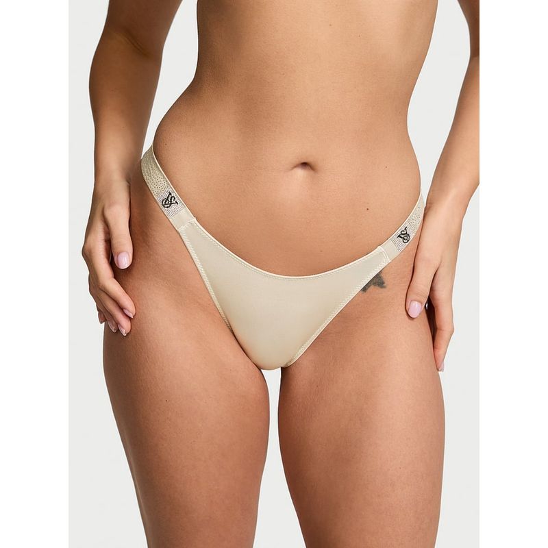 Victoria's Secret Very Sexy Scattered Shine Strap Brazilian Panty Beige (S)