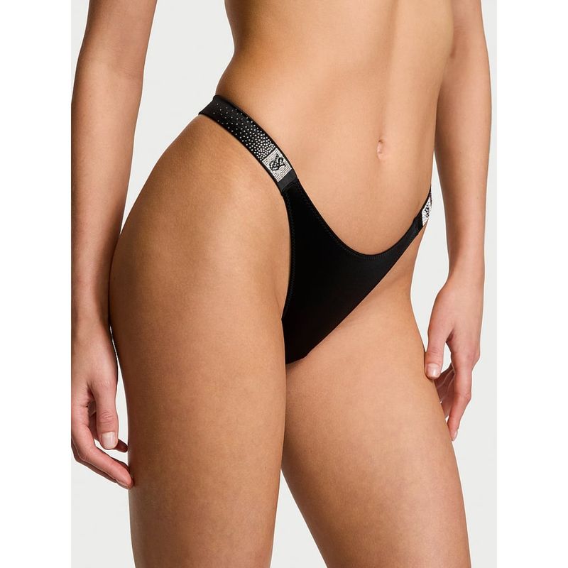 Victoria's Secret Very Sexy Scattered Shine Strap Brazilian Panty Black (S)