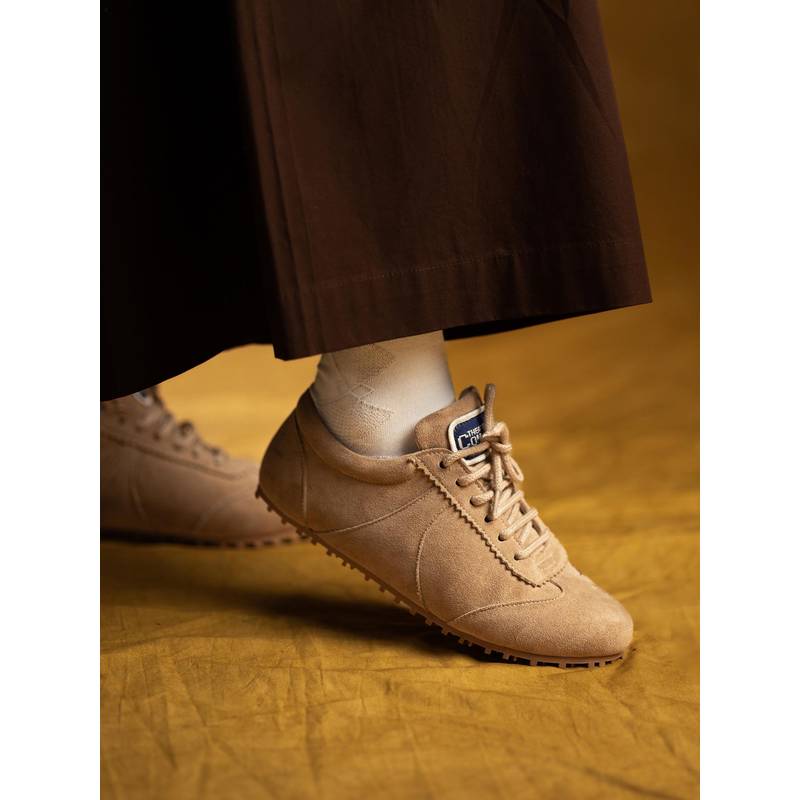 Theater Women Combats Sand Dunes Beige Sneakers (EURO 36)