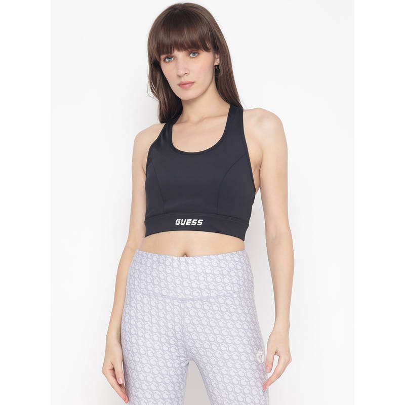 Guess Women's Solid Sleeveless Crop Top (S)