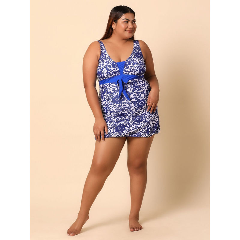 WomanLikeU Blue Swim Dress (L)