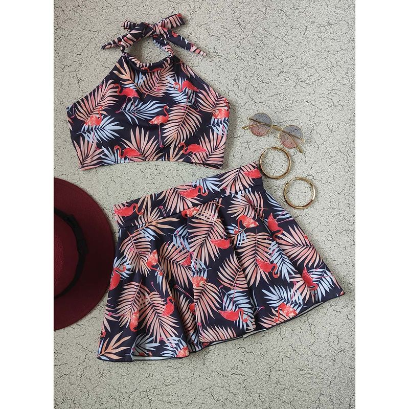 Addery Flamingo Oasis Swimwear (Set of 2) (M)