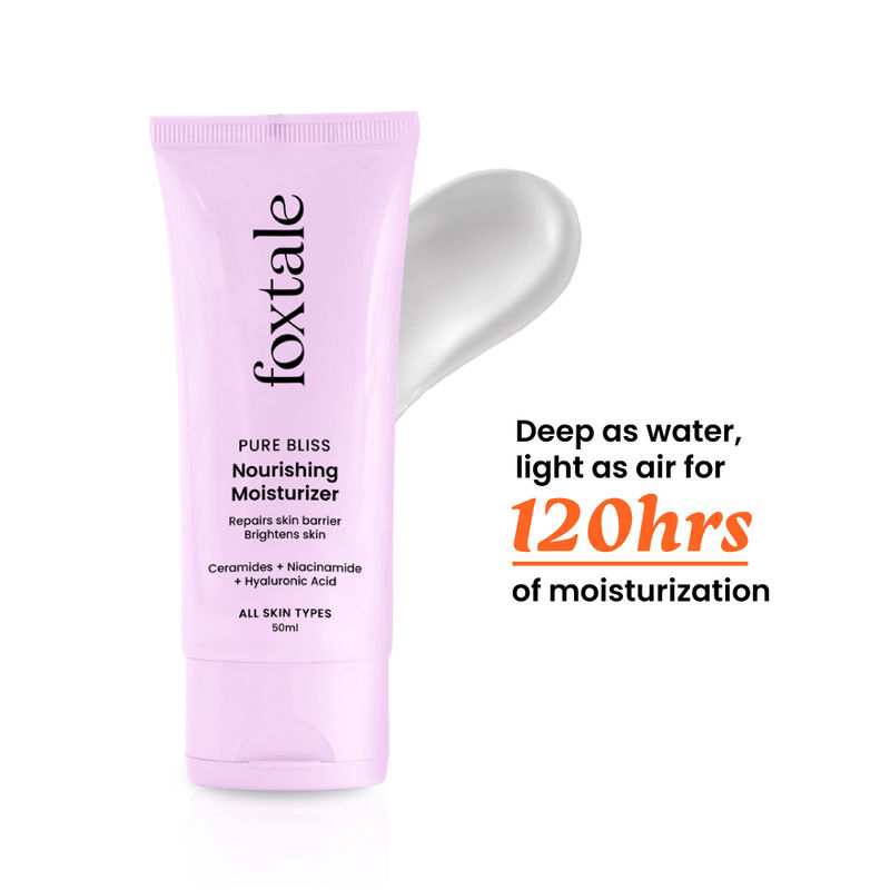 Foxtale Nourishing Ceramide Moisturizer For Barrier Repair, Hydration & Rough Skin