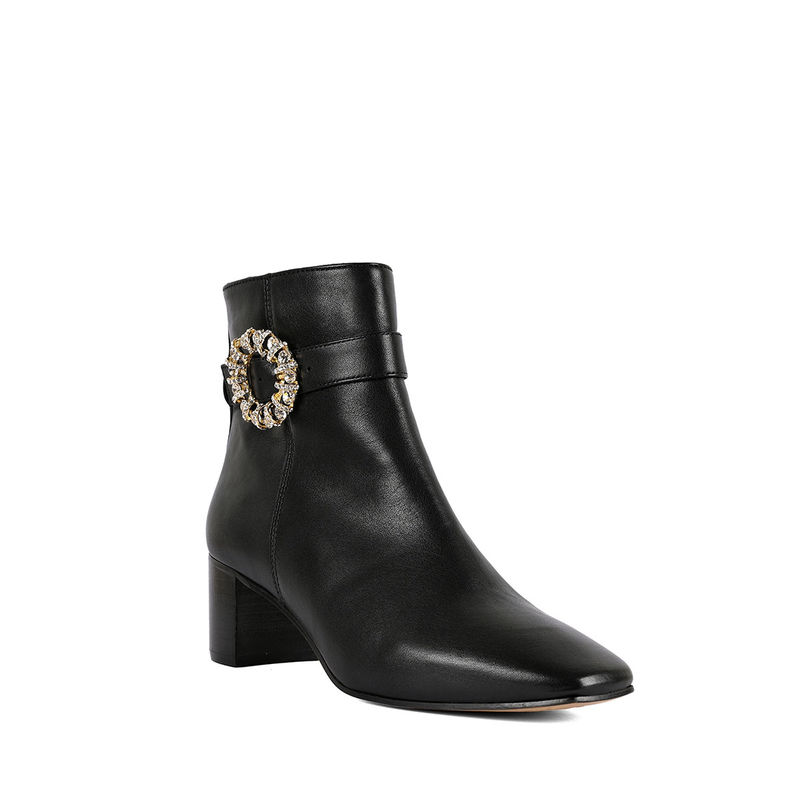 Vanilla Moon Black Solid Plain Chelsea Boots (EURO 36)