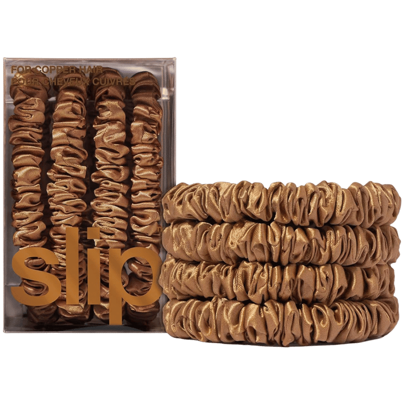 Slip Skinny Scrunchies (Set of 4)-Copper