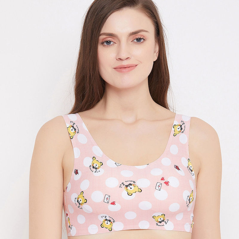 Secrets By ZeroKaata Medium Impact Slip On Padded Sport Bra- Assorted (S)