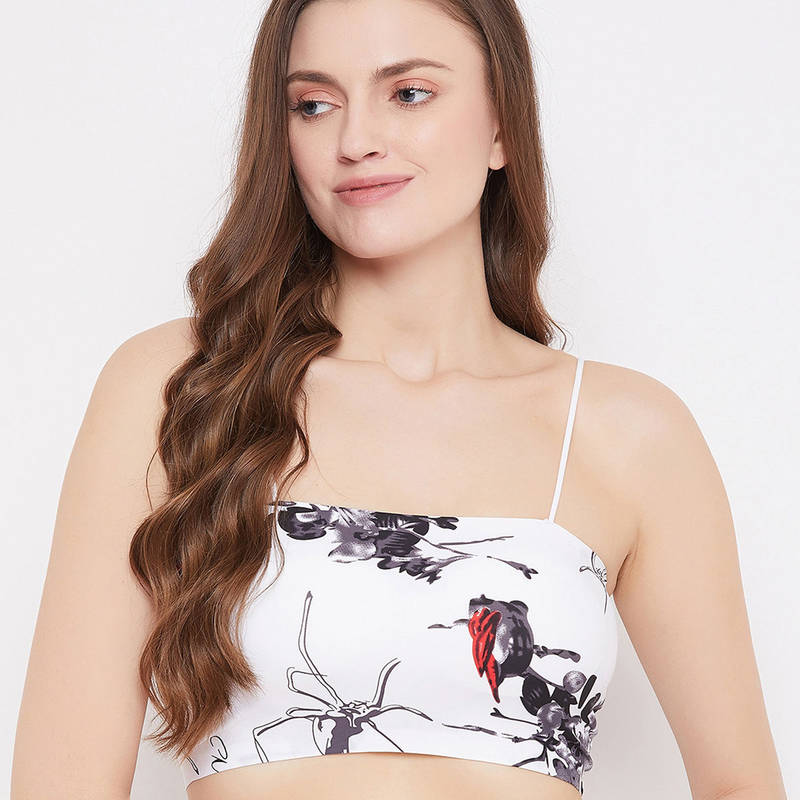 Secrets By ZeroKaata Medium Impact Slip On Padded Sport Bra- Assorted (L)