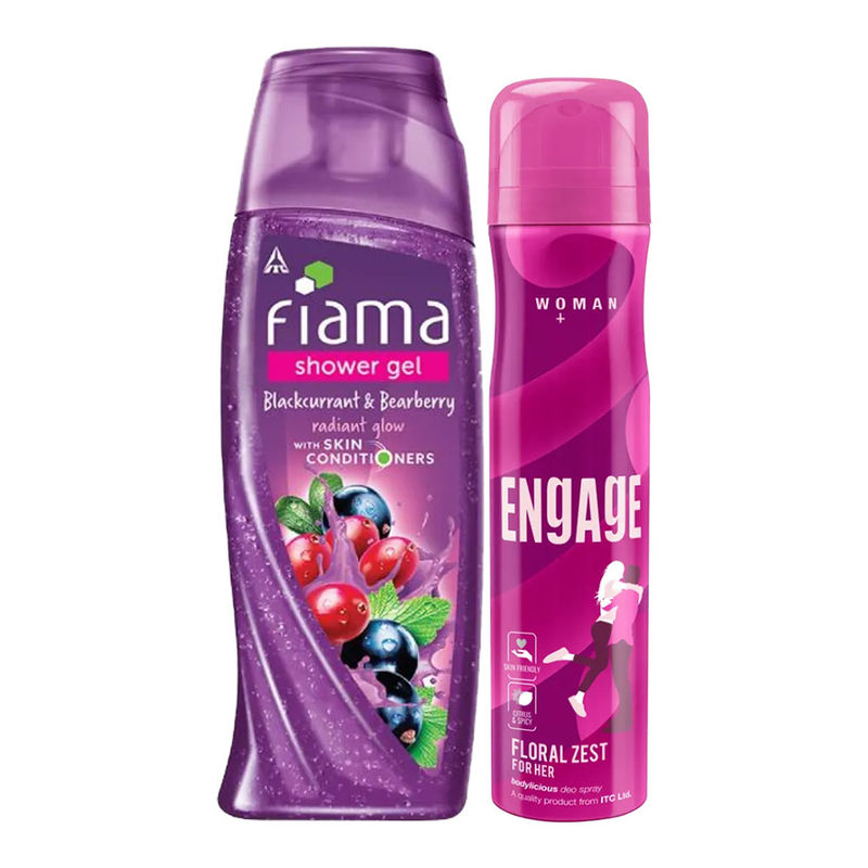 Fiama Shower Gel Blackcurrant & Bearberry Body Wash With Skin
