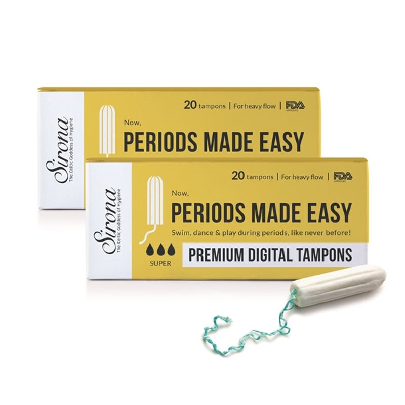 Buy SIRONA Premium Digital Tampon (Heavy Flow) 40 Tampon (2 Pack