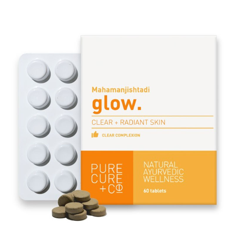 pure cure co glow clear radiant skin 60 tablets