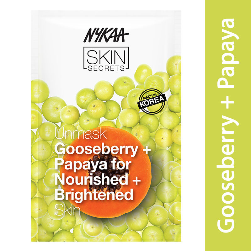 Nykaa Skin Secrets Gooseberry + Papaya Sheet Mask