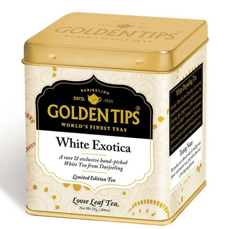 Golden Tips White Exotica Tea Tin Can