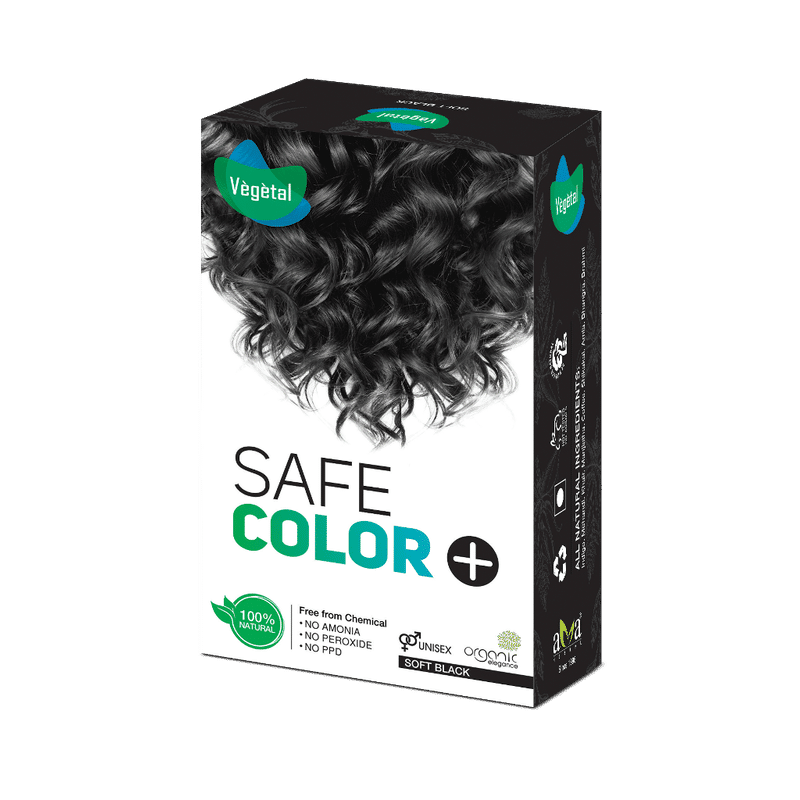 Vegetal Safe Color, Hair Color - Soft Black (Black)