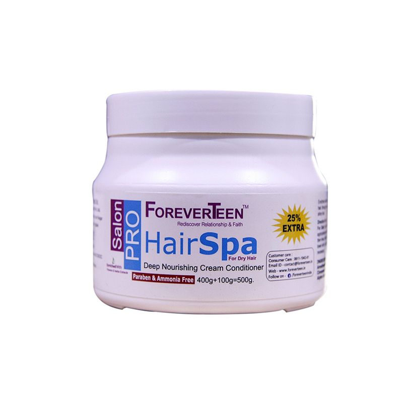 ForeverTeen Hair Spa Deep Nourishing Cream Conditioner Parban & Ammonia Free (25% Extra)