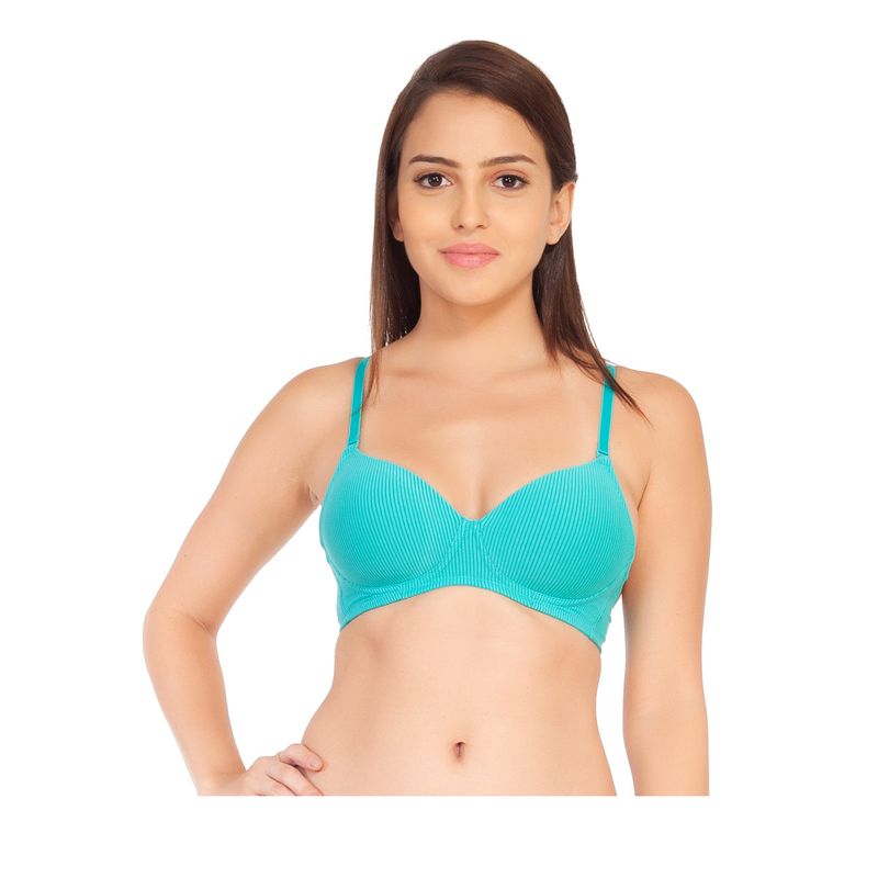 Buy SOIE Demi Cup Non Wired AllDay Bra Blue (38B) Online
