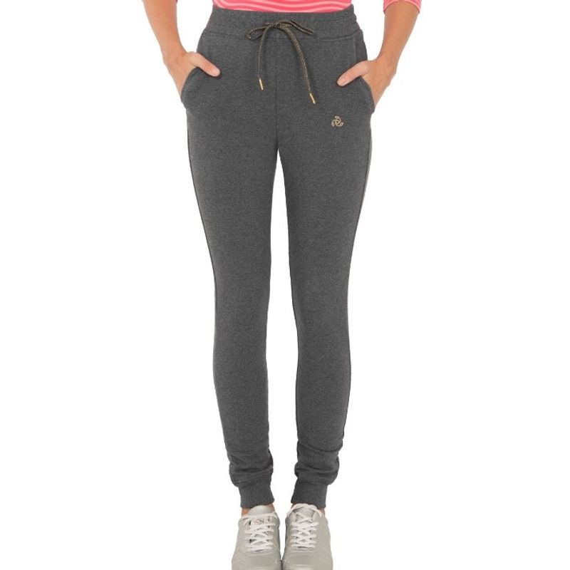 Buy Jockey Charcoal Melange Cuffed Track Pant Style Number-1323 Online