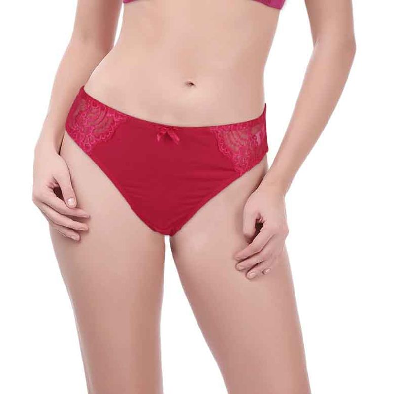 red lacy panties