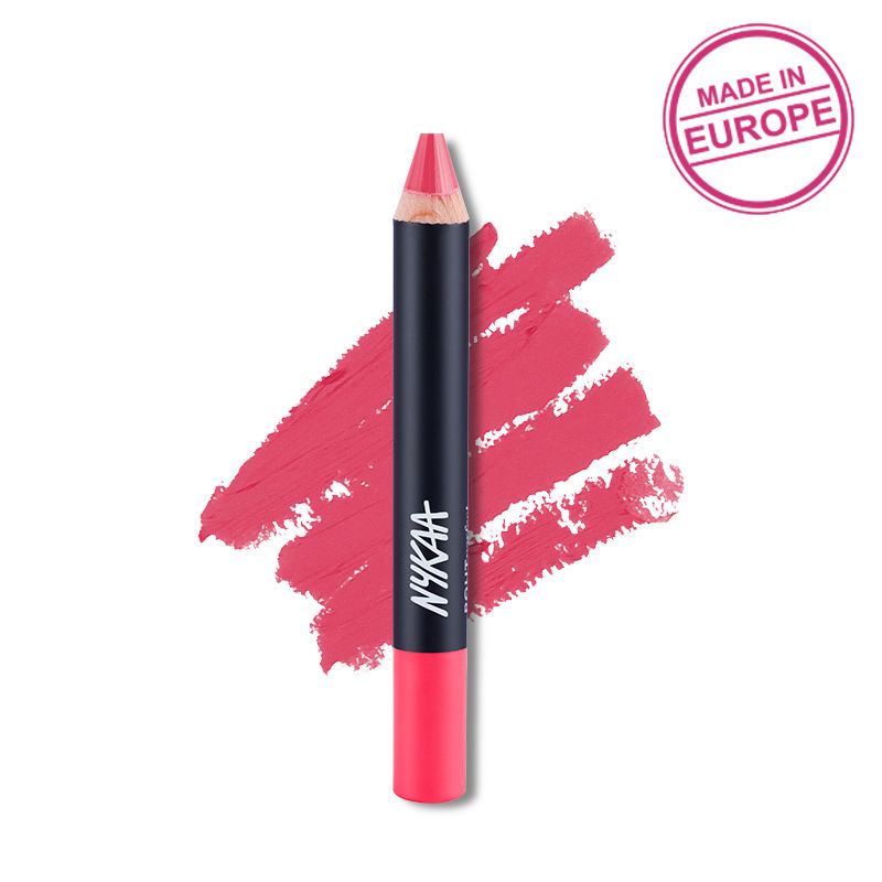 Nykaa Pout Perfect Lip & Cheek Creamy Matte Crayon Lipstick - Ken To My Barbie 18