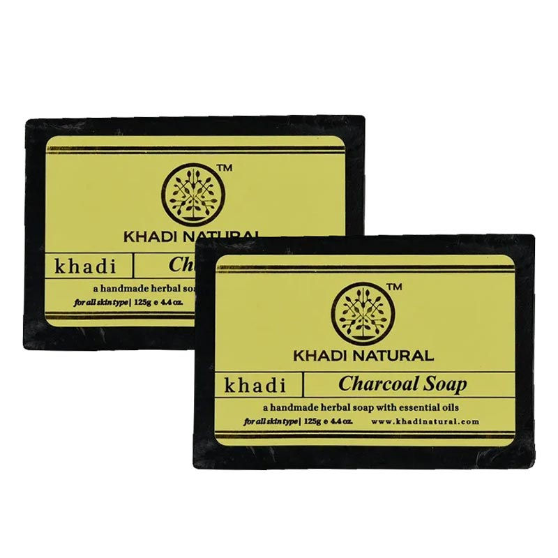 Khadi Natural Ayurvedic Charcoal Soap Pack of 2 Buy Khadi Natural