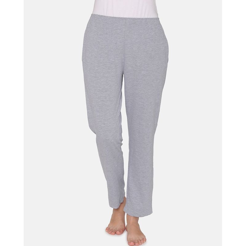 Clovia Cotton Rich Pyjama - Grey (M)