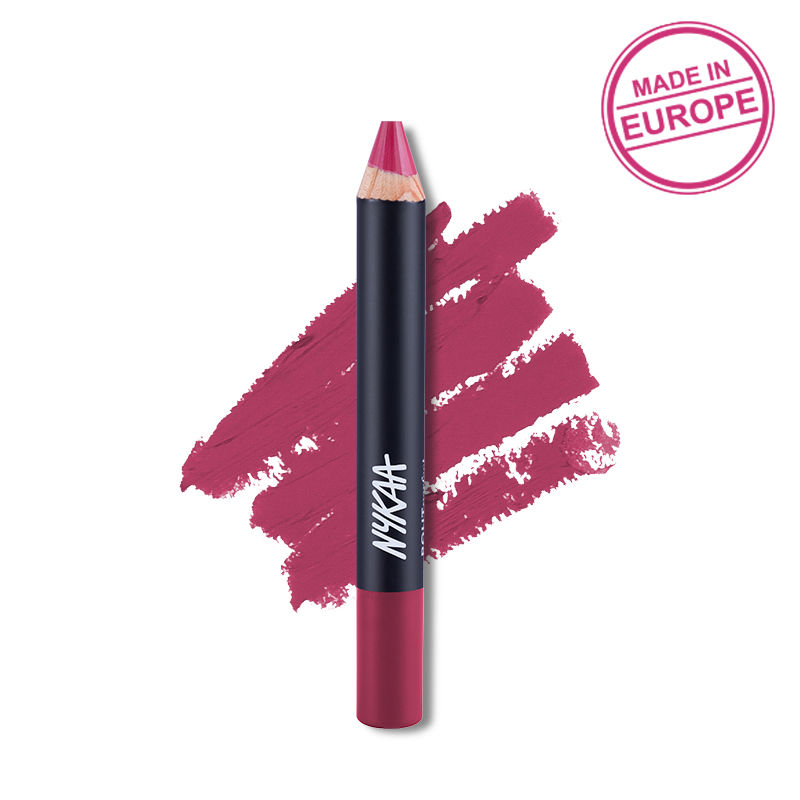 Nykaa Pout Perfect Lip & Cheek Creamy Matte Crayon Lipstick - Like to Mauve It! 14