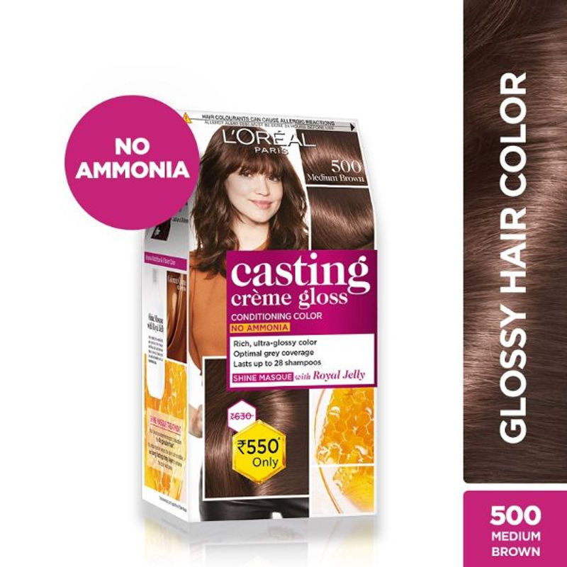Buy L Oreal Paris Casting Creme Gloss Hair Color 500 Medium