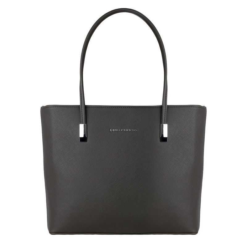 Lino perros black cheap faux leather handbag